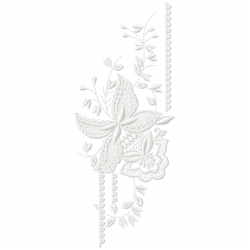 Flowers And Tree Embroidery Design 1